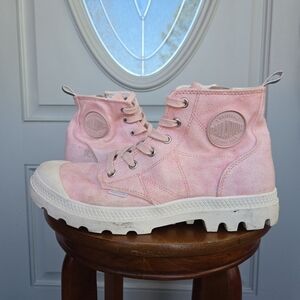 Palladium Women's Pampa Zip Desert Wash Boots Rose